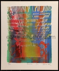 6g049 UNKNOWN ART PRINT signed #50/50 20x24 art print 1974, Sunrise, please help identify artist!