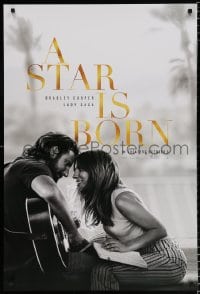6g917 STAR IS BORN teaser DS 1sh 2018 Bradley Cooper stars and directs, romantic image w/Lady Gaga!