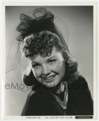 6h118 ANNE BAXTER 8.25x10 still 1940s super young 20th Century-Fox studio portrait by Powolny!