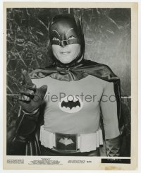 6h128 BATMAN 8.25x10 still 1966 best close up of Adam West in DC Comics superhero costume!