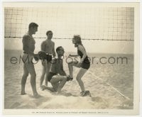 6h192 BUSTER CRABBE/LLOYD NOLAN 8x10 key book still 1937 playing beach volleyball after filming!