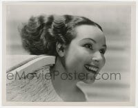 6h285 DOLORES DEL RIO 8x10.25 still 1930s wonderful portrait with beauty featurette on the back!