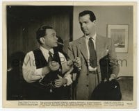 6h296 DOUBLE INDEMNITY 8x10 still 1944 Fred MacMurray watches Edward G. Robinson light his cigar!