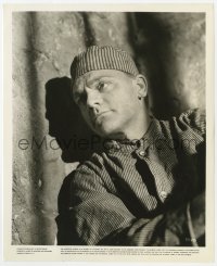 6h305 EACH DAWN I DIE 8.25x10 still 1939 close portrait of convict James Cagney in prison cell!
