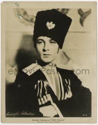 6h306 EAGLE 8x10.25 still 1926 great posed portrait of Ruldolph Valentino as Russian Cossack!