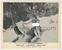 6h318 EVE & THE MERMAN 8x10 still 1965 sexy naked Lori Dawson & Johnny Salvo open treasure chest!