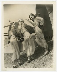 6h340 FLYING DOWN TO RIO 8.25x10 still 1933 sexy chorus girls in in sheer outfits w/aviator goggles!