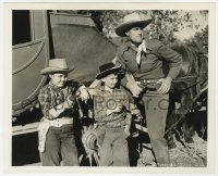 6h357 FRONTIER FURY 8x10 key book still 1943 Charles Starrett with child actors holding pistols!