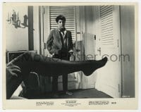 6h395 GRADUATE 8x10.25 still 1968 classic image of Dustin Hoffman & sexy leg, Anne Bancroft!