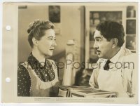 6h435 HUMORESQUE 8x11 key book still 1946 great close up of J. Carrol Naish & Ruth Nelson!