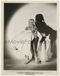 6h446 I MARRIED A MONSTER FROM OUTER SPACE 8x10.25 still 1958 alien carrying Gloria Talbott!