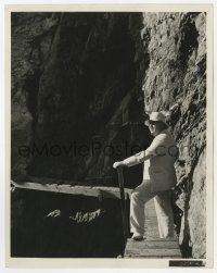 6h464 ISLAND OF LOST SOULS candid 8x10.25 still 1933 Charles Laughton takes a short tour of island!