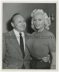 6h478 JAYNE MANSFIELD/JACK BENNY 8.25x10 still 1958 she was appearing on his television show!