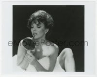 6h488 JOAN COLLINS 8x10 still 1983 naked & draped in fur at 50 years old by Milton Greene!