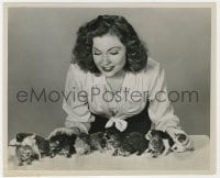 6h492 JOAN LESLIE 8.25x10 still 1945 her black cat Lucky had 13 kittens on a Friday the 13th!