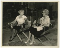 6h508 KANSAS CITY PRINCESS candid 8.25x10 still 1934 Joan Blondell & Glenda Farrell between scenes!