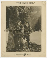 6h210 CAVE GIRL 8x10 LC 1921 great image of half-breed Boris Karloff kidnapping Teddie Gerard!