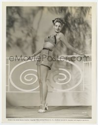 6h568 LOUISE ALLBRITTON 8x10.25 still 1943 the sexy Universal starlet full-length in skimpy outfit!