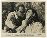 6h576 LOVE IN THE AFTERNOON 8x10 still 1957 c/u of Audrey Hepburn & Gary Cooper about to kiss!
