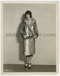 6h604 MARCELINE DAY 8x10.25 still 1928 wearing stunning calfskin sport coat with beaver trim!