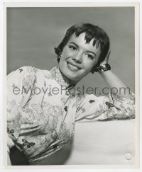 6h668 NATALIE WOOD 8.25x10 still 1960 smiling with short hair & butterfly blouse by Bert Six!