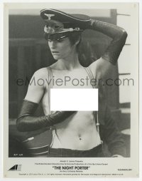 6h681 NIGHT PORTER 8x10.25 still 1974 topless Charlotte Rampling dancing for Nazi soldiers!