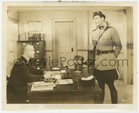 6h691 NORTHERN PURSUIT 8x10 still 1943 Mountie Errol Flynn pretends to help Nazis & betray Canada!