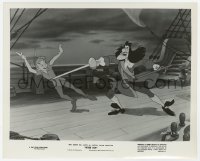 6h728 PETER PAN 8.25x10 still 1953 he's fighitng Captain Hook on the ship's deck, Disney classic!