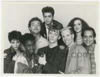 6h805 SATURDAY NIGHT LIVE TV 7x9 still 1985 Robert Downey & cast for 11th season premiere!