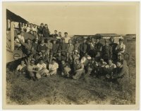 6h817 SHE GOES TO WAR candid 8x10.25 still 1929 great portrait of the entire cast & crew by planes!