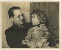 6h820 SHIRLEY TEMPLE deluxe 8x10 still 1930s great image of her on man's lap looking shocked!