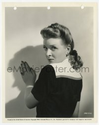 6h836 SON OF DRACULA 8x10 still 1943 close portrait of scared Evelyn Ankers, Universal horror!
