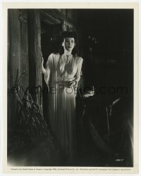 6h837 SON OF DRACULA 8x10 still 1943 close up of Louise Allbritton visiting Zimba's hut!