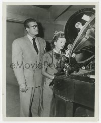 6h862 ADVENTURES OF SUPERMAN 8.25x10 still 1953 George Reeves as Clark Kent with Noel Neill!