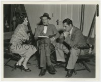 6h915 TO MARY - WITH LOVE candid 8x10 still 1936 director Cromwell with Myrna Loy & Warner Baxter!