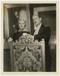 6h961 WASHINGTON MASQUERADE 8x10.25 still 1932 Karne Morely & Lionel Barrymore by ornate chair!