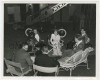 6h962 WE WERE DANCING candid deluxe 8x10 still 1942 Norma Shearer, Douglas, Bowman & Leonard on set!
