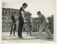 6h963 WEST SIDE STORY candid 8x10.25 still 1961 Jerome Robbins choreographing Chakiris & Sharks!