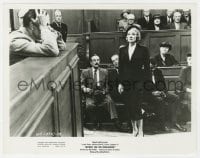 6h981 WITNESS FOR THE PROSECUTION 8x10.25 still 1958 Tyrone Power & Marlene Dietrich in courtroom!