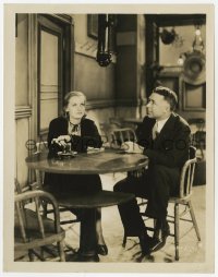 6h984 ANNA CHRISTIE candid 8x10.25 still 1930 Greta Garbo & director Clarence Brown look at boom mic