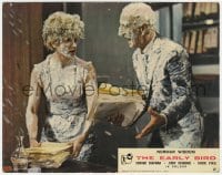 6h020 EARLY BIRD color English FOH LC 1965 wacky image of two people covered in dairy!