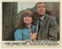 6h024 LIMBO LINE color English FOH LC 1968 close up of Craig Stevens & scared Kate O'Mara!