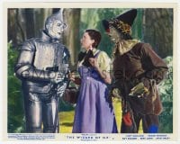 6h014 WIZARD OF OZ color English FOH LC R1955 Tin Man tells Dorothy & Scarecrow he needs a heart!