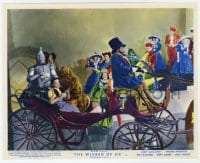 6h012 WIZARD OF OZ color English FOH LC R1955 Dorothy, Scarecrow, Tin Man & Lion on carriage!