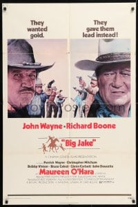 6j120 BIG JAKE 1sh 1971 Richard Boone wanted gold but John Wayne gave him lead instead!