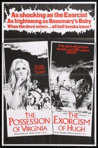 6j694 POSSESSION OF VIRGINIA/EXORCISM OF HUGH Canadian 1sh 1974 Neither The Sea Nor The Sand!