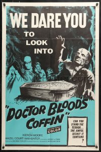 6j272 DOCTOR BLOOD'S COFFIN 1sh 1961 can you stand the terror, the awful secret it contains!