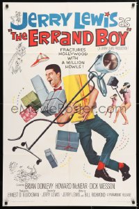 6j302 ERRAND BOY 1sh 1962 Jerry Lewis breaks up Hollywood inside-out & funny-side up!