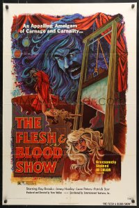6j323 FLESH & BLOOD SHOW 1sh 1973 an appalling amalgam of carnage & carnality in 3-D!