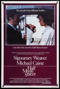 6j406 HALF MOON STREET 1sh 1986 Sigourney Weaver & Michael Caine are from different worlds!